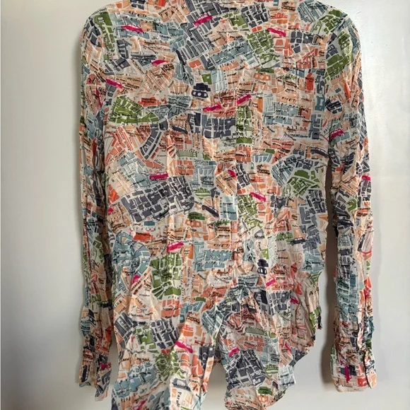 Anthropologie London Patterned Button Down Shirt - Picture 3 of 4